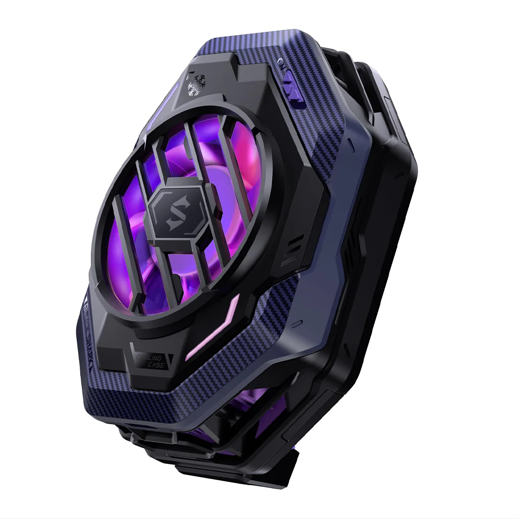 Black Shark FunCooler 3 Pro Phone Cooler for Gaming – Semiconductor Heatsink with Sleep Timer, RGB, Bluetooth APP Control – Compatible with iOS/Android (67mm-88mm Width)