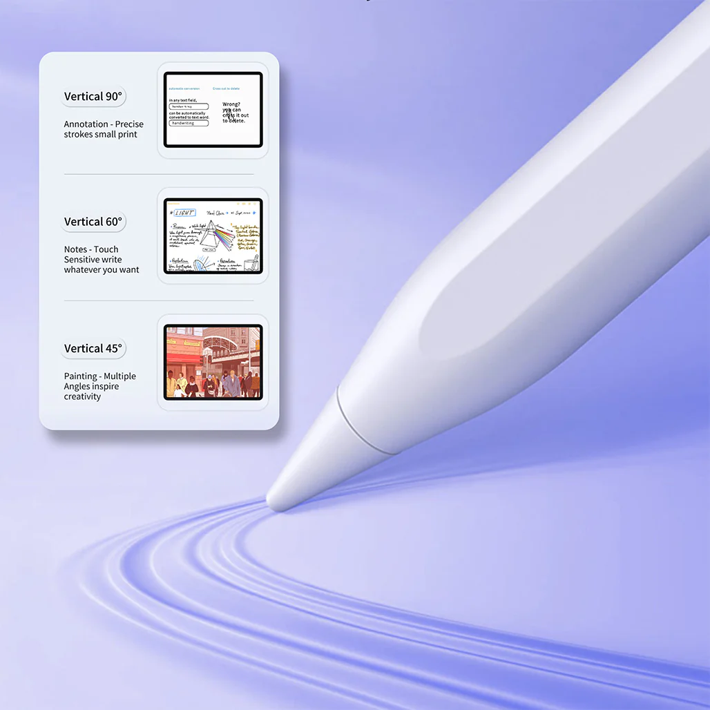 BluPebble Sketch Pro Stylus Pencil - White | Precision Tool for iPad Pro, Air & Mini - Image 7