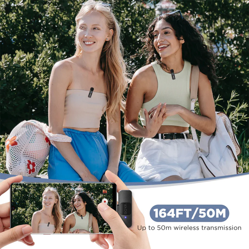 BOYA BY-V20 - Dual Wireless Lavalier Microphone for Android - Image 4