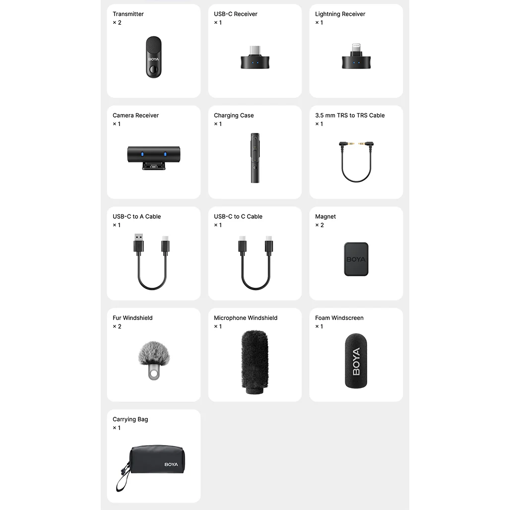 BOYA Magic AI Microphone | 4-in-1 Wireless Mic with 40dB Noise Cancellation - Image 5
