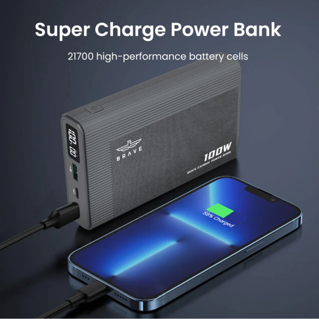 Brave BP-15 - 100W Ultra-Fast Power Bank 20000mAh - Image 3