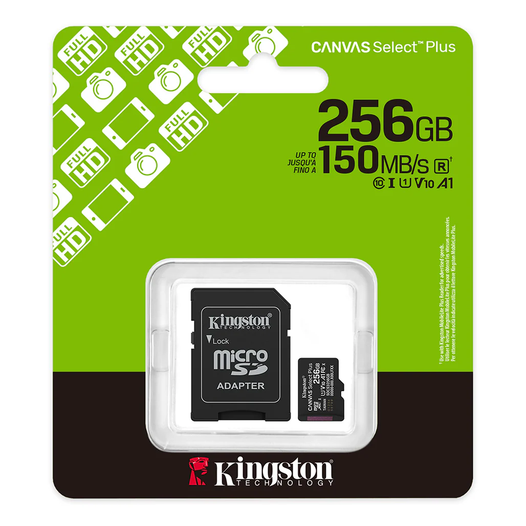 Kingstone Canvas Select Plus 256GB microSD Memory Card - Image 3