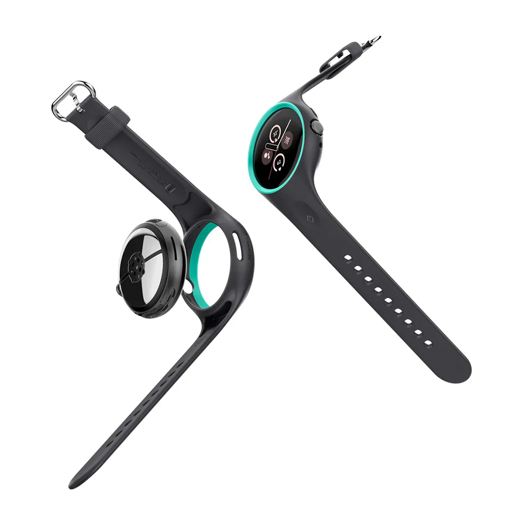 Caseology Nano Pop Case with Band for Pixel Watch 3 (45mm) – Durable Silicone Protection with Stylish Two-Tone Design - Image 6