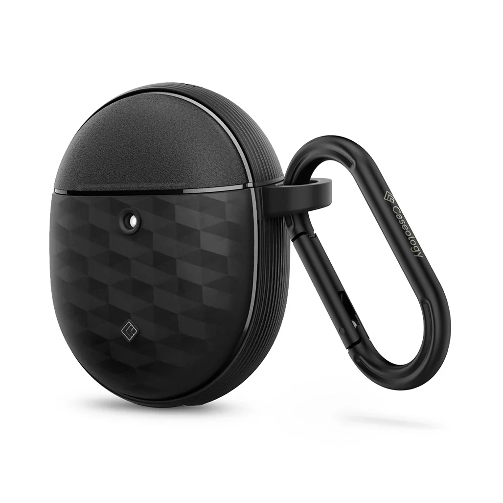 Caseology Parallax Protective Case for Google Pixel Buds Pro/Pro 2 - Ergonomic Design with Carabiner and Wireless Charging Compatibility - Image 2