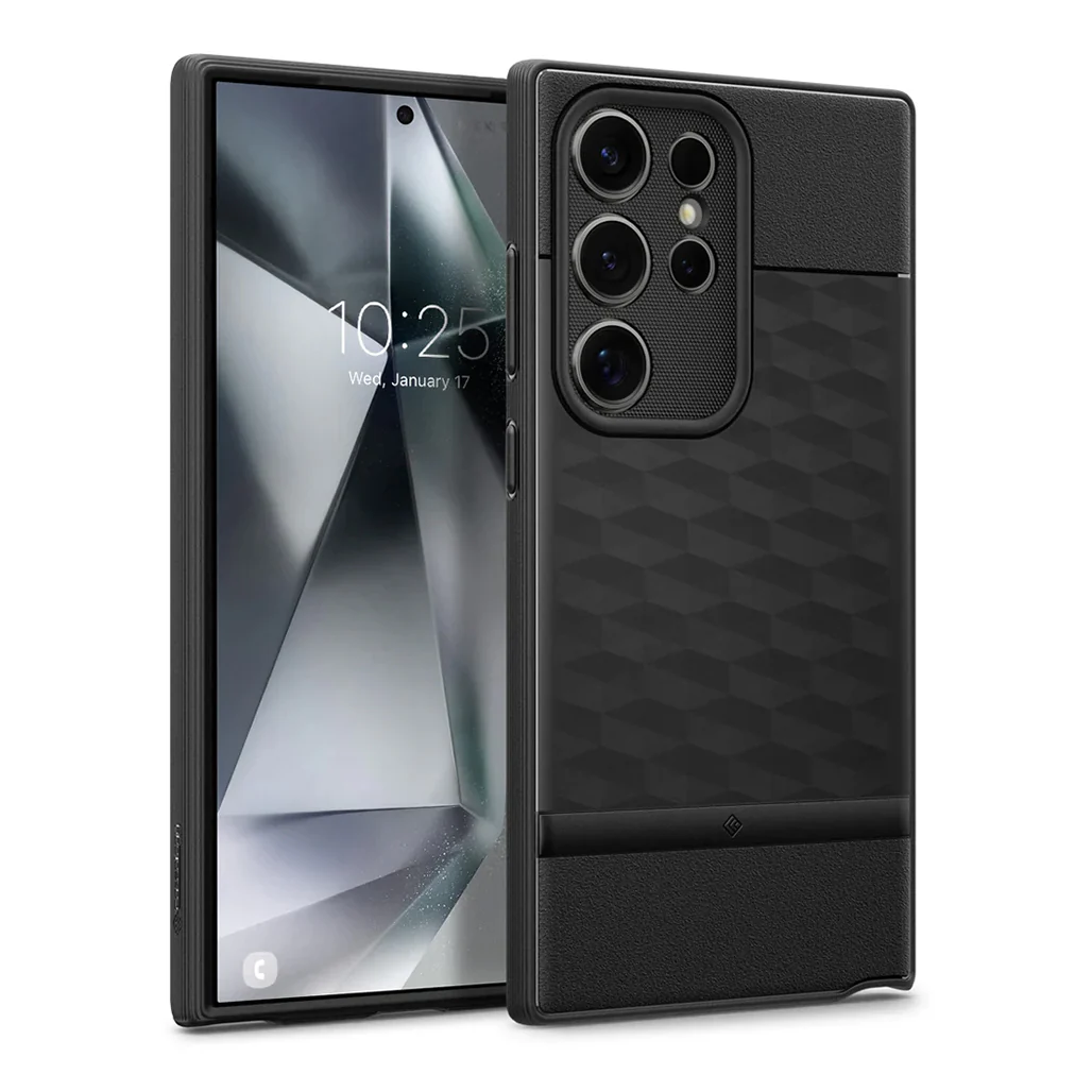 Caseology Parallax - Samsung S24 Ultra Cover Case - Matte Black - Image 3