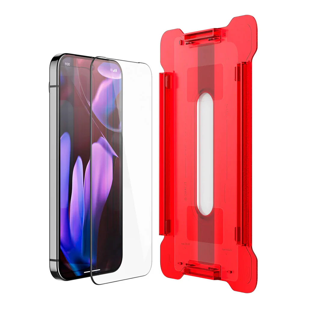 Caseology Snap Fit Tempered Glass Screen Protector for Google Pixel 9 Pro XL – Ultra-Thin, Scratch-Resistant, Easy Application with Alignment Tray - Image 3