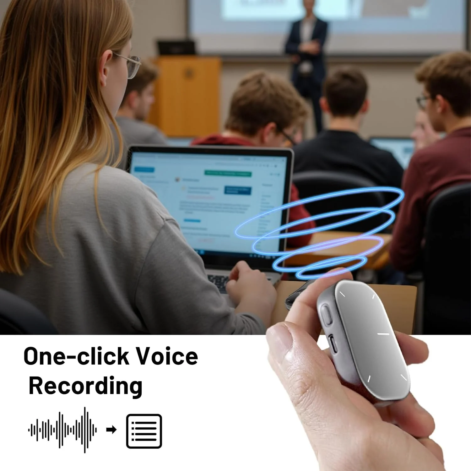 Cheerdots2 Bluetooth Detachable Air Mouse - Touchpad Mouse with Voice Recording and Laser Pointer - Image 13