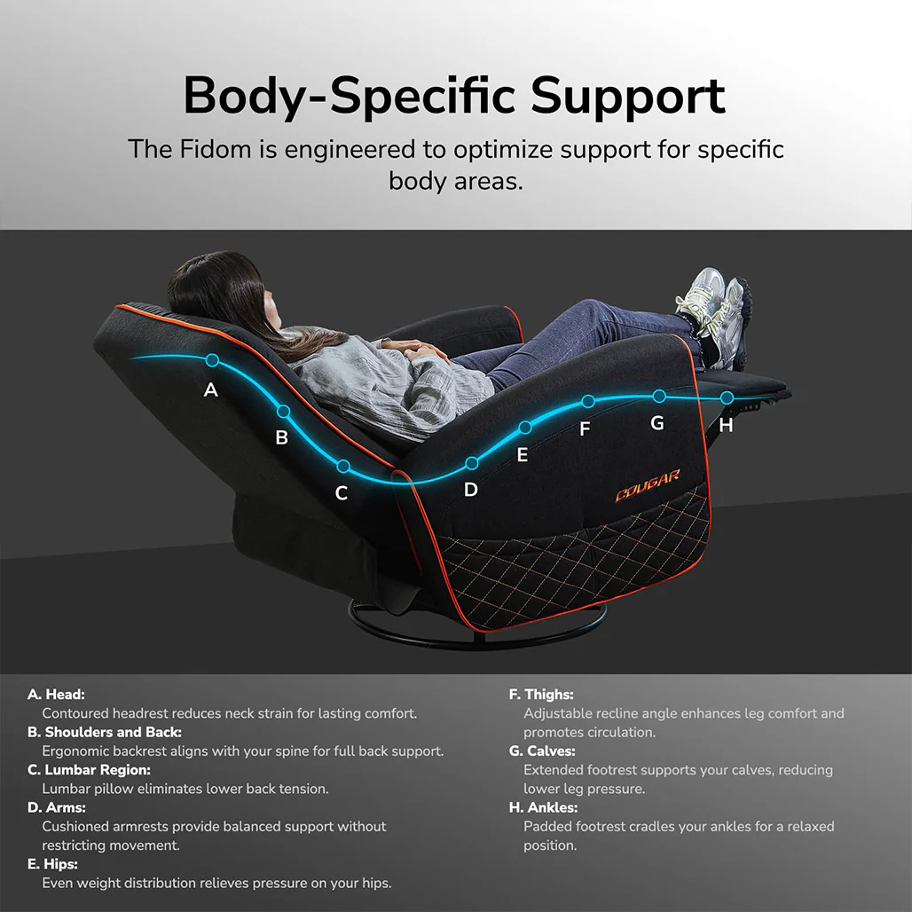 Cougar Fidom Gaming Sofa: Dynamic Comfort for Ultimate Relaxation - Image 13