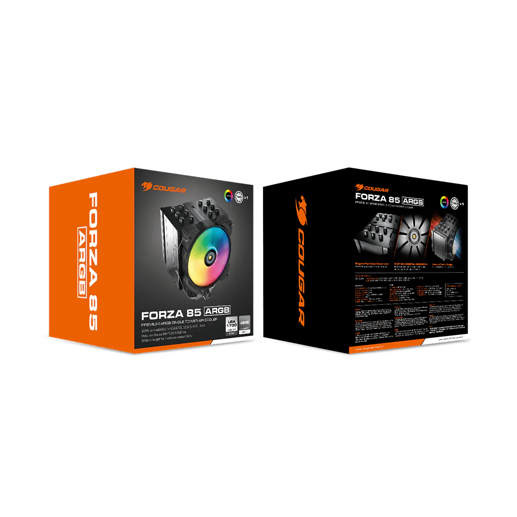 Cougar Forza 85 - ARGB Single-Tower Air Cooler for Mid to High-Level CPUs – Ideal Cooling & Performance - Image 6
