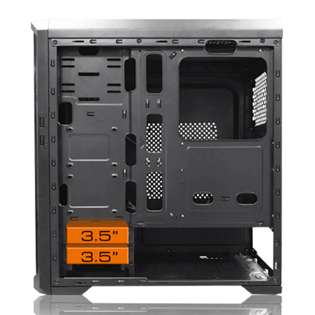 Cougar MX330-X Mid Tower Gaming Case – Efficient Cooling, Expandable Design, and DVD Bay Support - Image 3