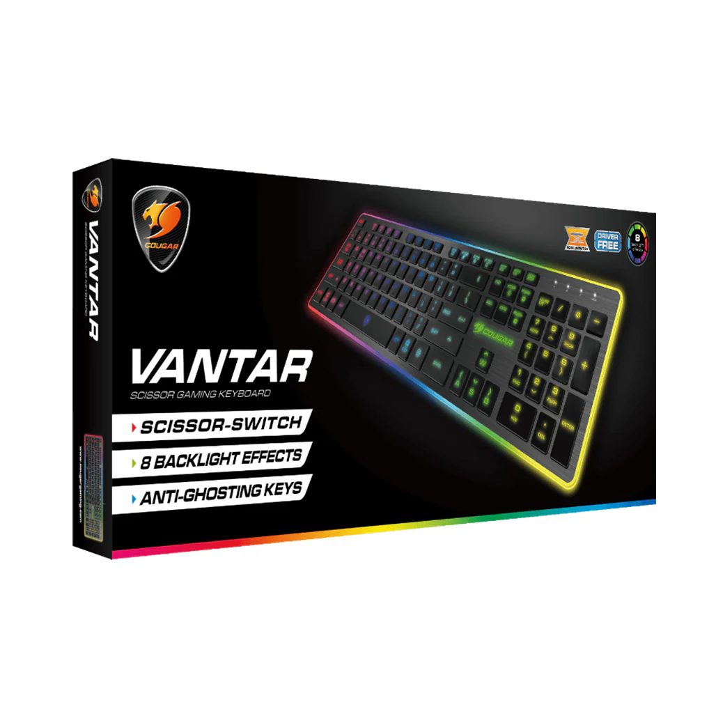 COUGAR VANTAR RGB Scissor Switch Gaming Keyboard - Image 8