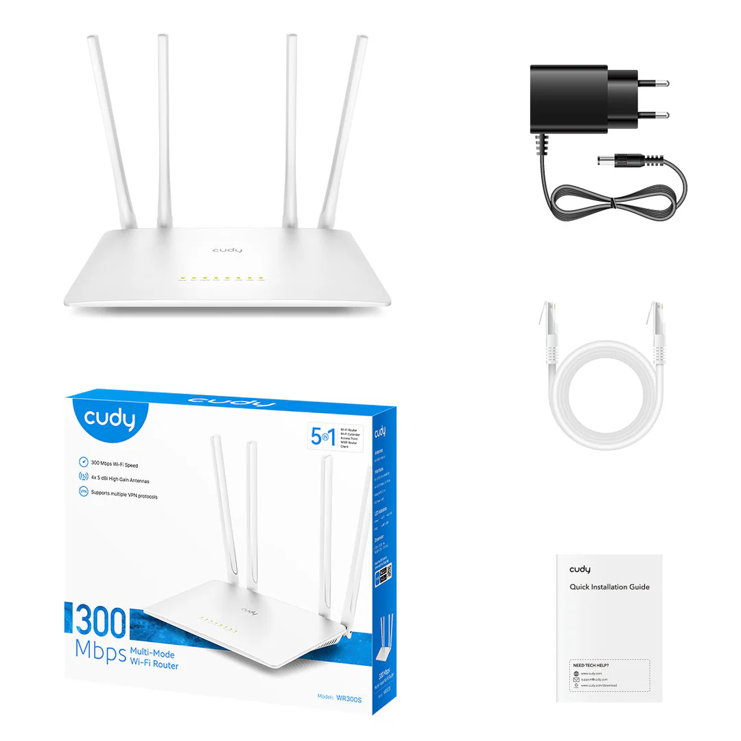 Cudy WR300S 1.0 - 300 Mbps Multi-Mode Wi-Fi Router - Image 5
