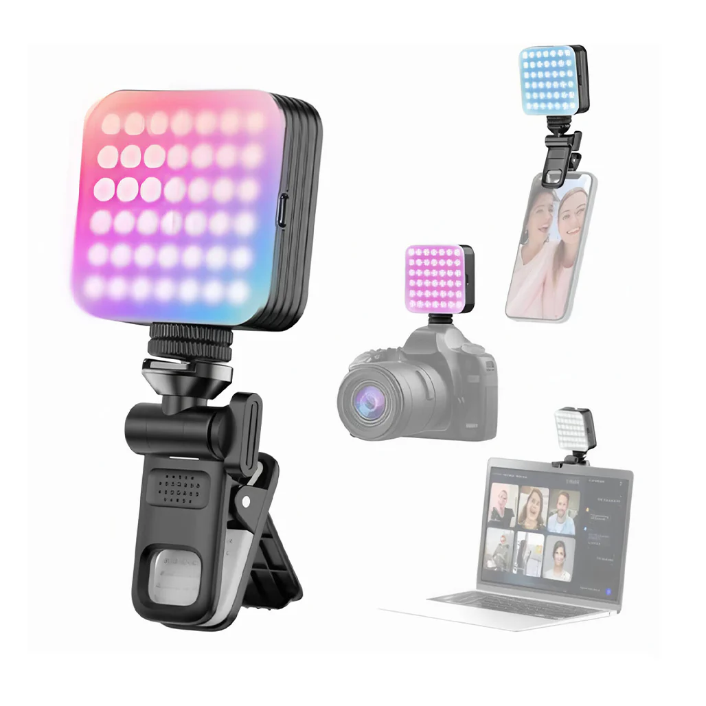 D12S Mini RGB LED Video Light with 108 LED Beads - Image 4