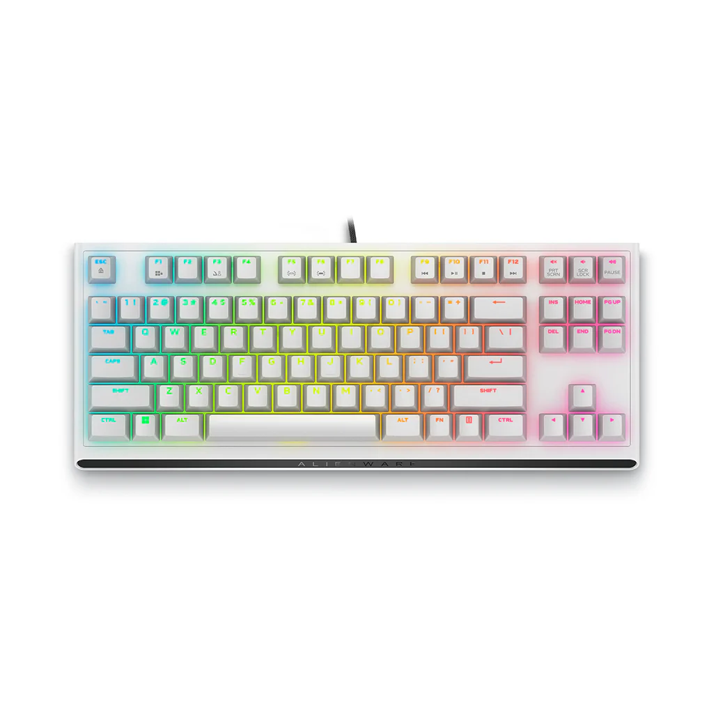 Dell Alienware AW420K Tenkeyless Gaming Keyboard – Compact Mechanical TKL Keyboard with Cherry MX Red Switches