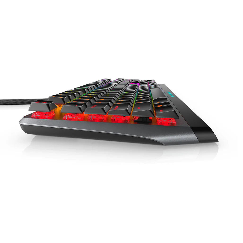 Dell Alienware AW510K Low Profile RGB Mechanical Gaming Keyboard - Cherry MX Red Switches, Dark Side of the Moon - Image 4