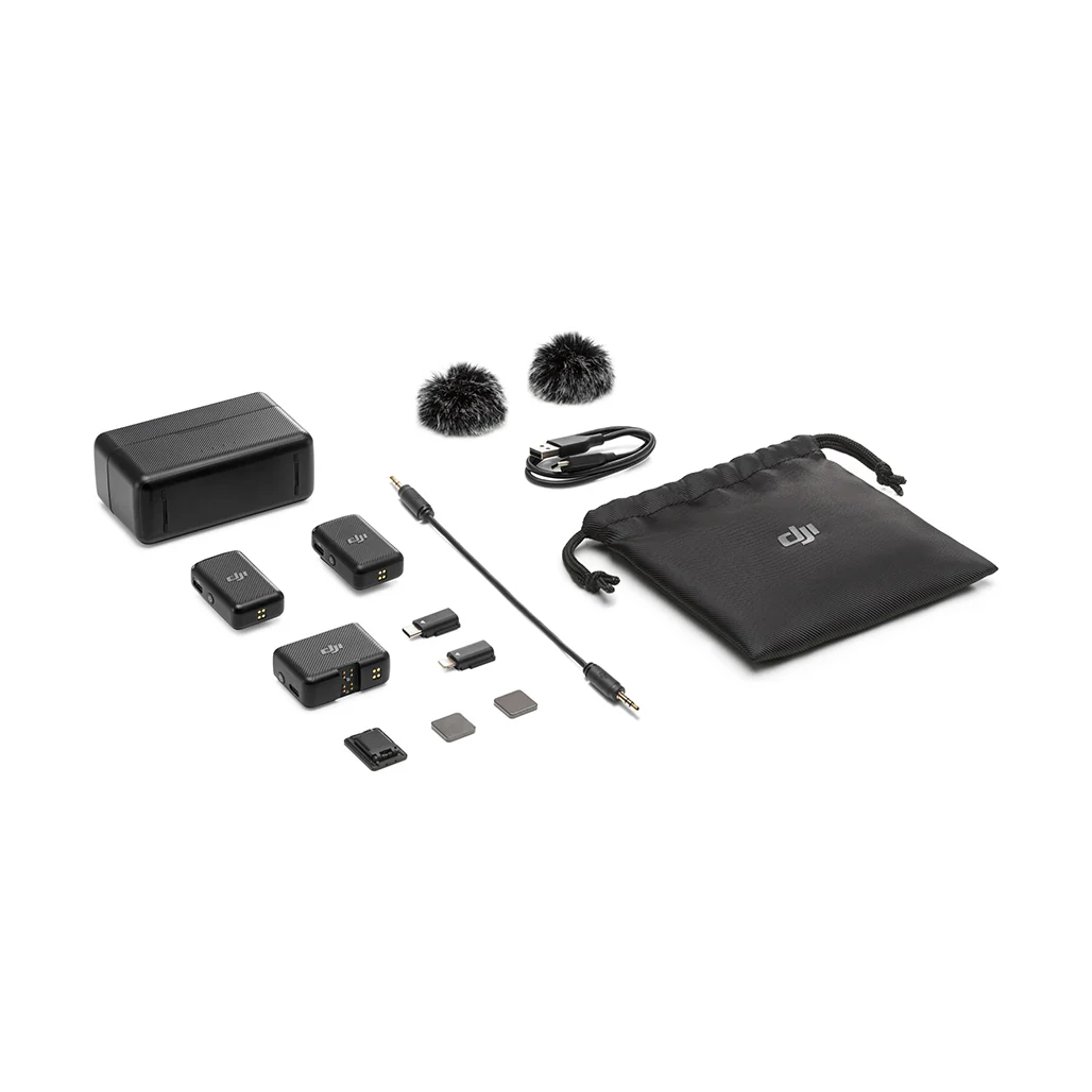 DJI Mic 2 - Pocket Size Pro Audio Wireless Microphone (2 TX + 1 RX + Charging Case) - Image 9