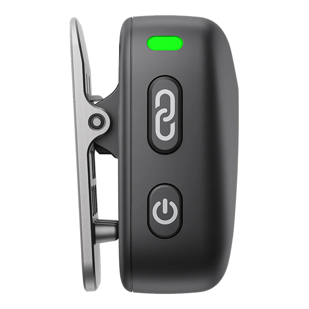 DJI Mic Mini Clip-On Transmitter with Built-In Microphone (2.4 GHz, Infinity Black) - Image 2