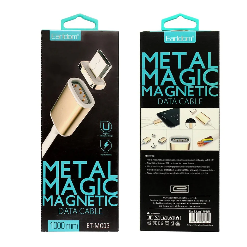 Earldom Metal Magic Magnetic Data Cable 1000mm - Image 4