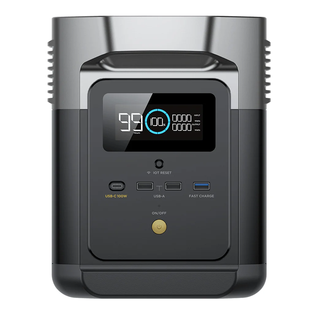 EcoFlow DELTA Mini EFD320 | Compact 1400W Portable Power Station with Rapid Charging and Solar Input