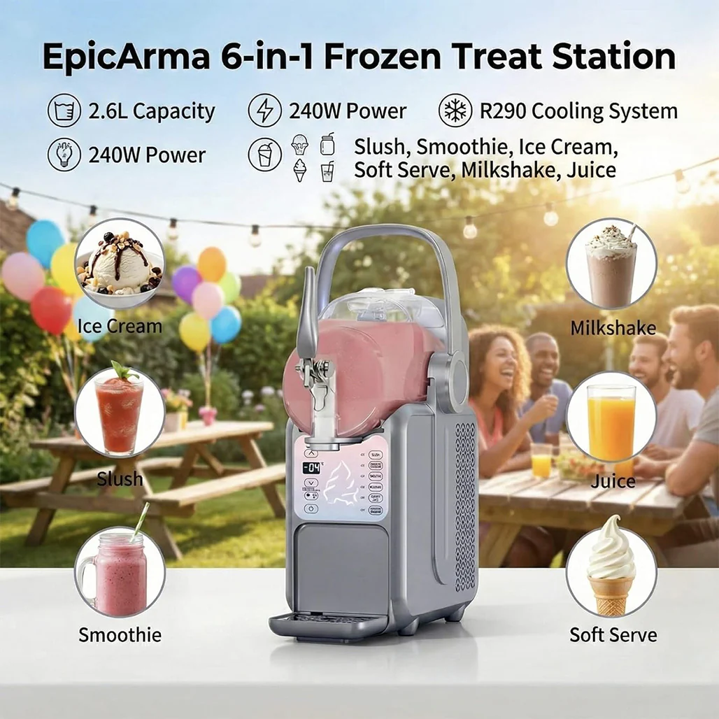 EpicArma 6-in-1 Ice Cream & Frozen Drink Maker 2.6L - Image 2