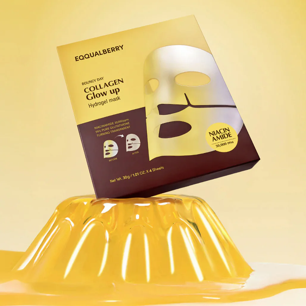 EQQUALBERRY Collagen Glow Up Hydrogel Mask - 4 Sheets - Image 5