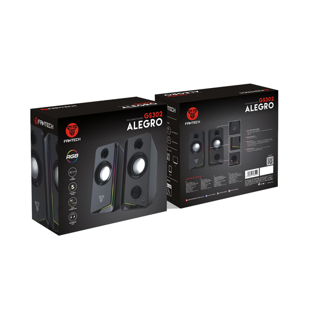 FANTECH GS302 Alegro - USB Powered RGB Speaker - Image 3