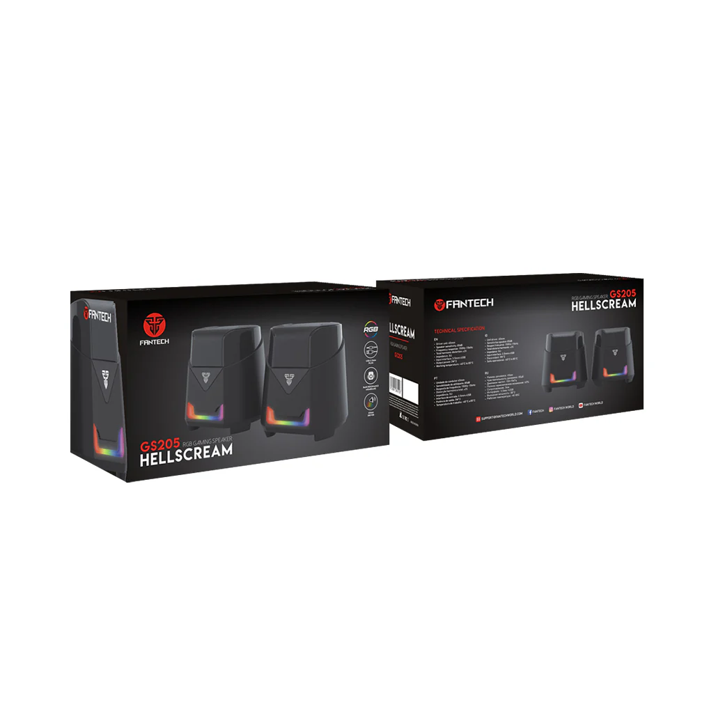 Fantech HELLSCREAM GS205 - Portable RGB Gaming and Music Speaker - Image 4
