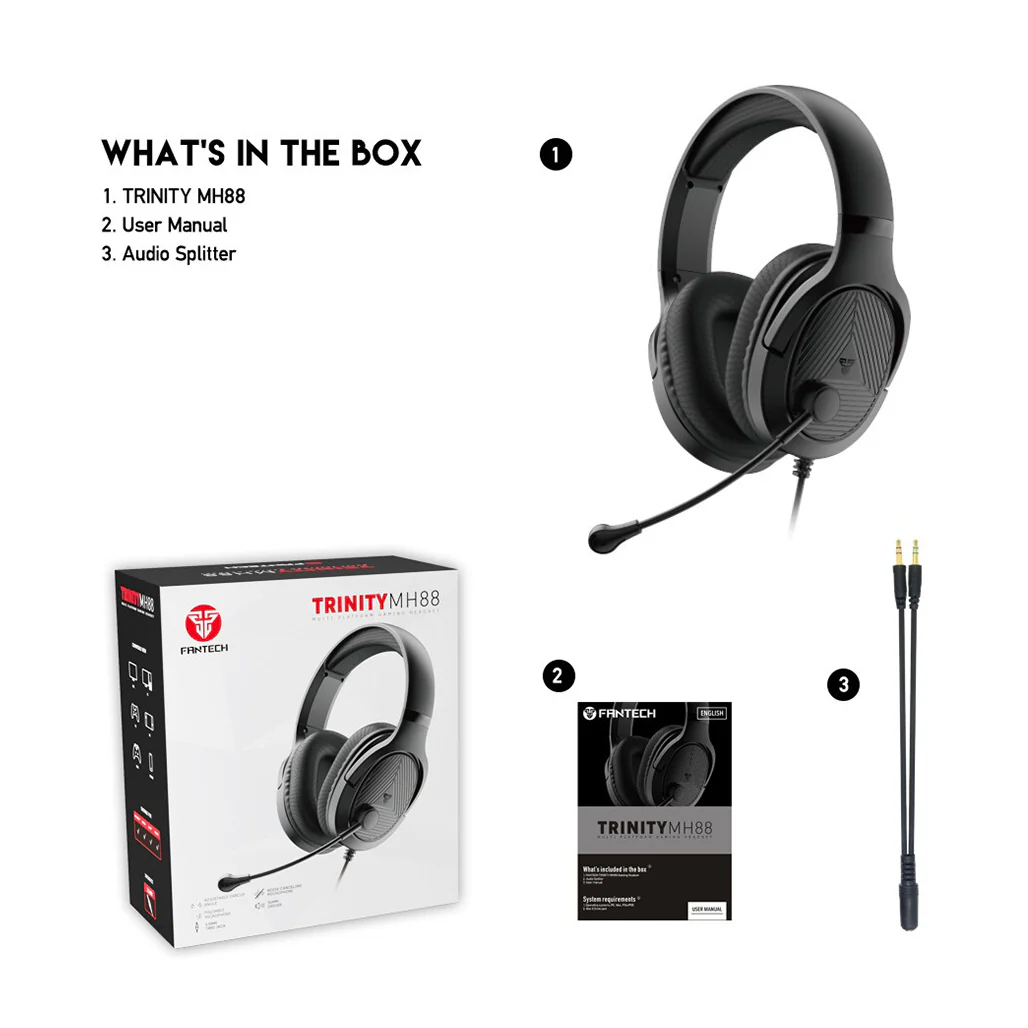 Fantech MH88 Trinity - Multi-Platform Gaming Headset with 50mm Drivers - Image 4