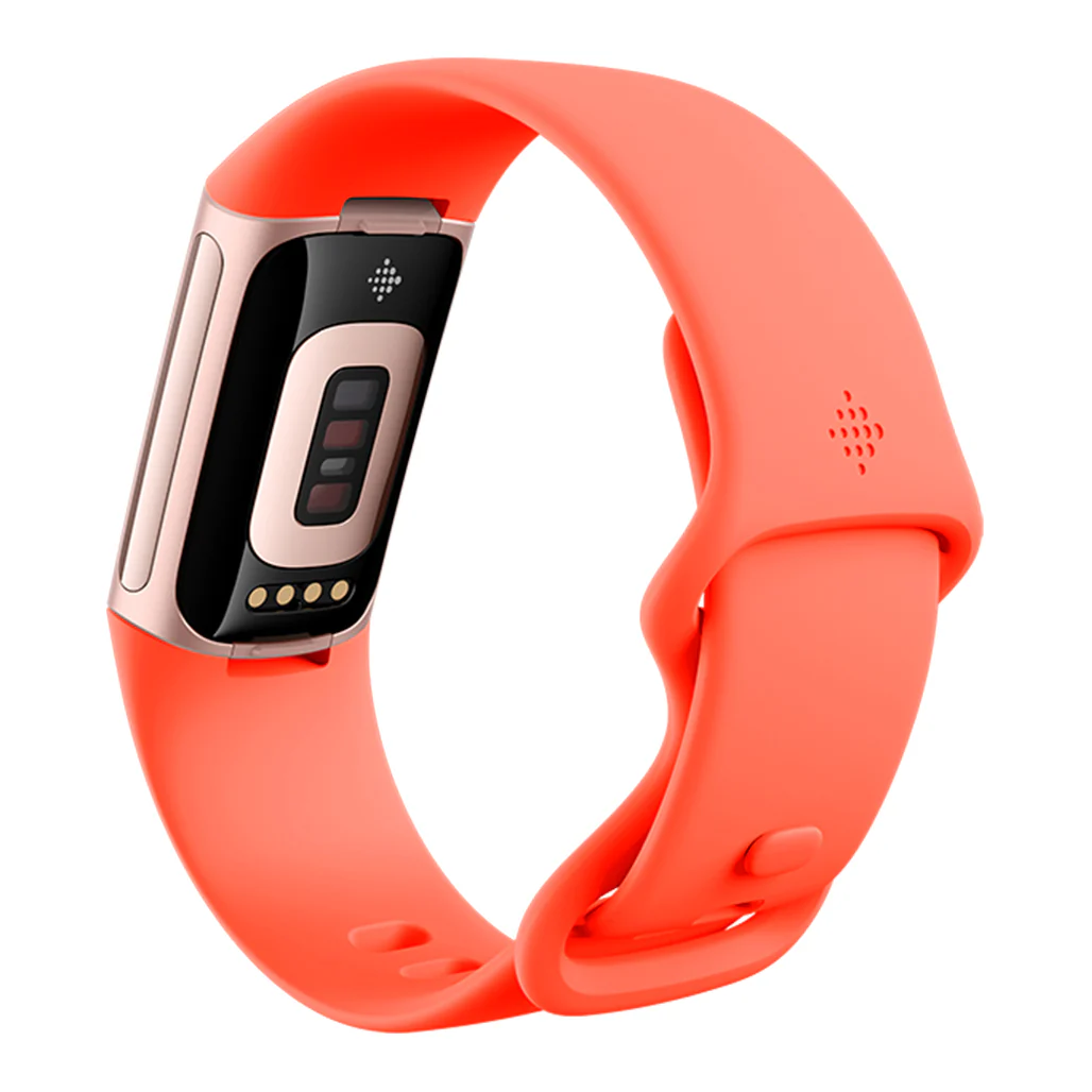 Fitbit Charge 6 - Premium Fitness Tracker - Coral/Champagne Gold Aluminum - Image 3