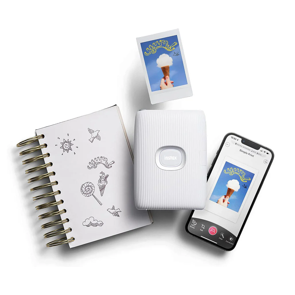 Fujifilm Instax Mini Link 2 - Smartphone Printer - Clay White