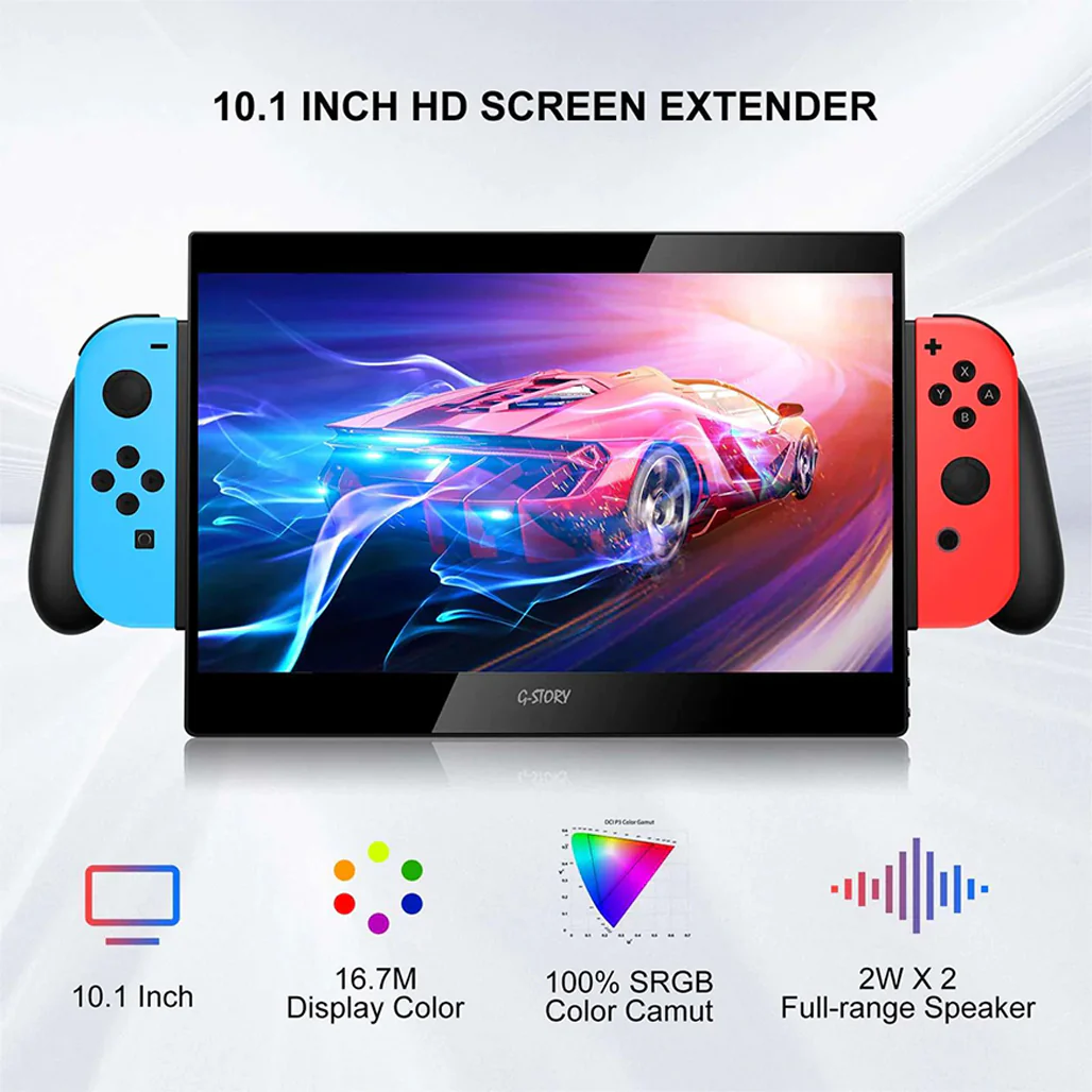 G-STORY 10.1" Portable Monitor for Nintendo Switch - Image 3