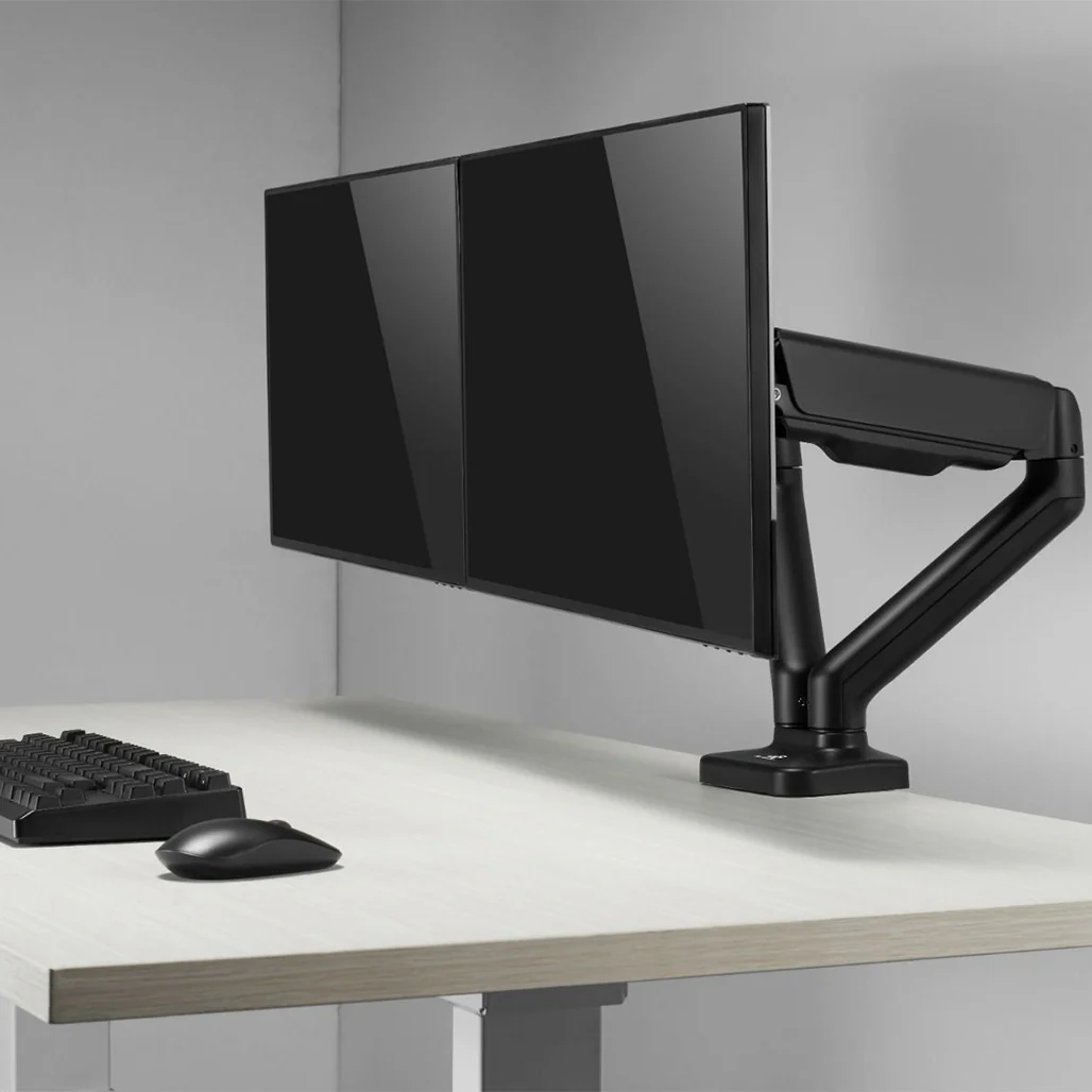 GamerTek Pivot Core Single/Dual Monitor Arm – Black - Image 24