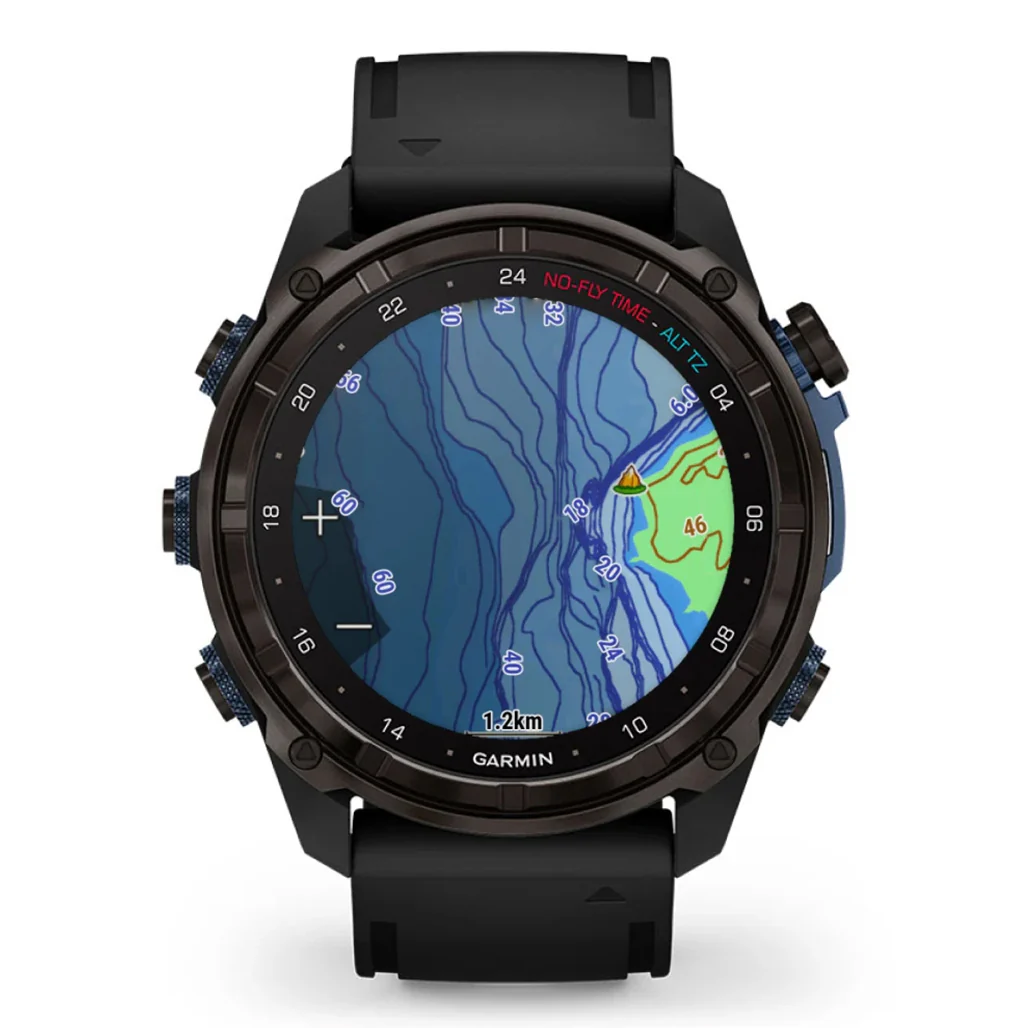 Garmin Descent™ Mk3i - Carbon grey DLC titanium with black silicone band | 010-02752-11 - Image 6