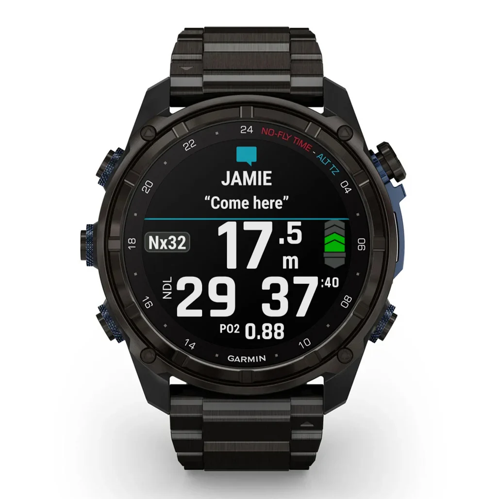 Garmin Descent™ Mk3i - Carbon grey DLC titanium with DLC titanium band | 010-02752-14 - Image 2