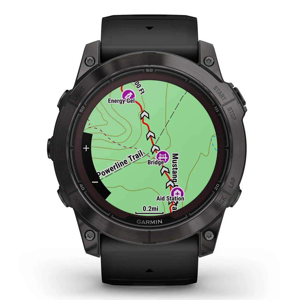 Garmin Fēnix® 7X Pro Sapphire Solar Edition - Titanium with Fog Gray/Ember Orange Band - Image 13