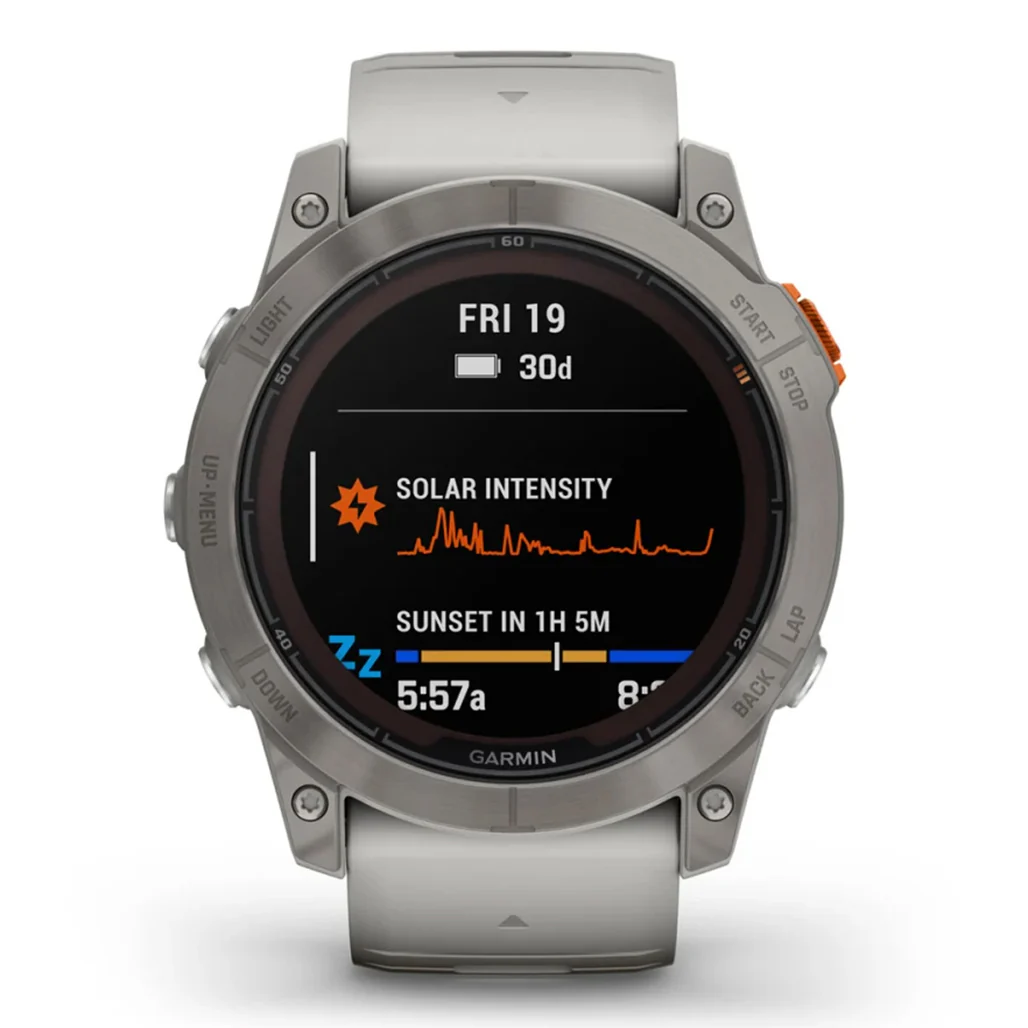 Garmin Fēnix® 7X Pro Sapphire Solar Edition - Carbon Gray DLC Titanium with Black Band - Image 2