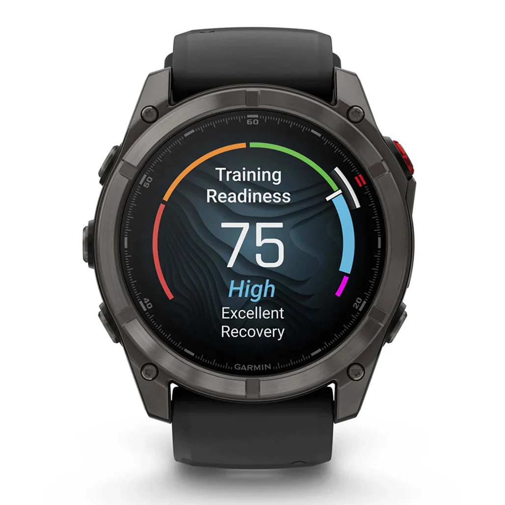 Garmin fēnix® 8 Pro – 51 mm, Amoled - Sapphire, Carbon Gray DLC Titanium with Black/Pebble Gray Silicone Band - Image 7