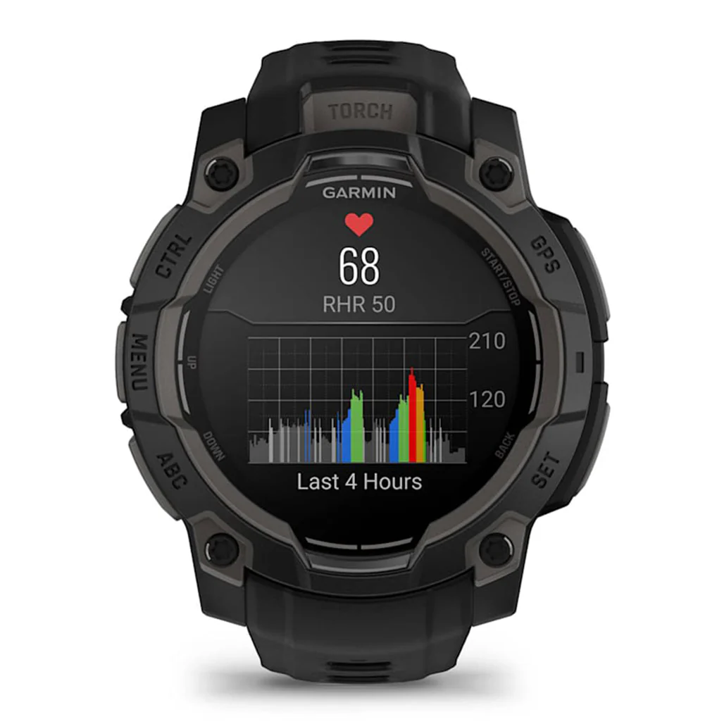 Garmin Instinct 3 45mm AMOLED - Black with Black Band - Image 6