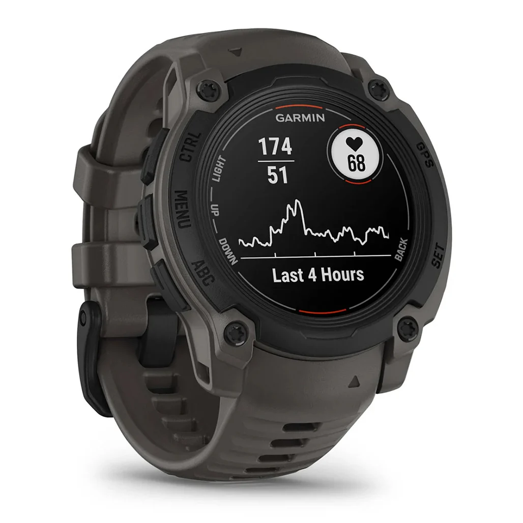 Garmin Instinct® E – 40mm GPS Smartwatch - Black with Charcoal Band - 010-02932-00 - Image 2