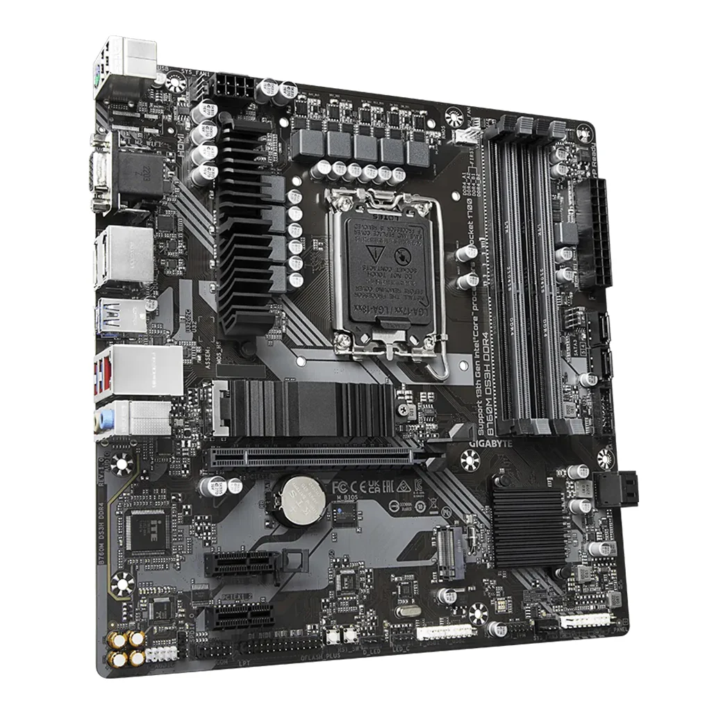 Gigabyte B760M DS3H DDR4 Motherboard | Intel 14th/13th/12th Gen | PCIe 4.0 | 2.5GbE LAN | USB-C 10Gb/s - Image 4