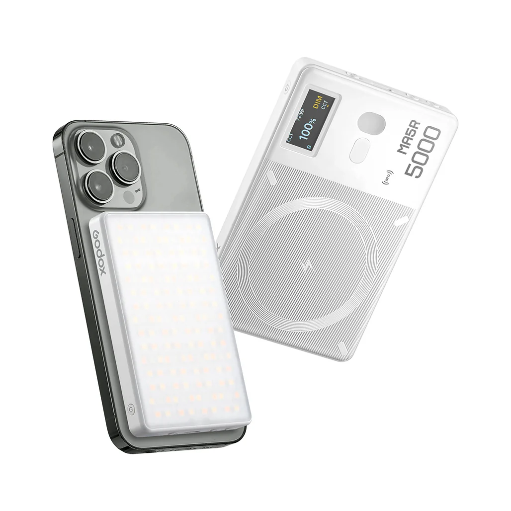Godox MA5R Magnetic Full-Color LED Light with Bluetooth & NFC – Pocket-Sized Video Lighting for Content Creators