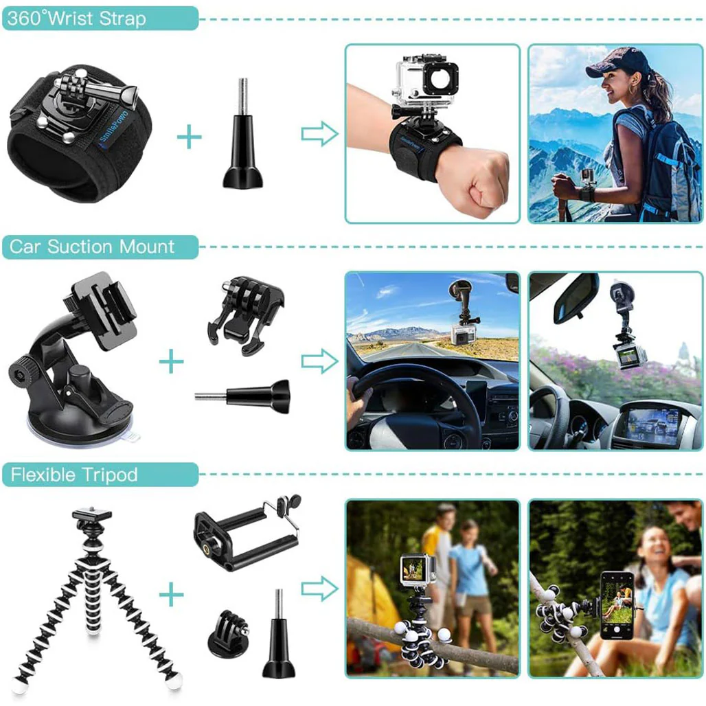 GoPro 48-in-1 Accessories Kit: Ultimate Bundle for Action Camera Enthusiasts - Image 4