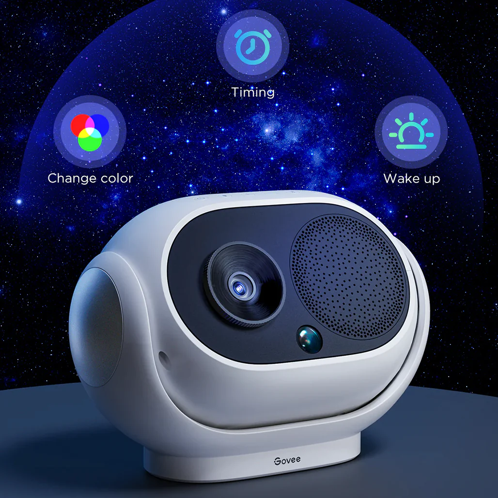 Govee Galaxy Light Projector Pro – Smart Star Projector with Bluetooth Speaker, 8 Galaxy Discs, 38 Scenes & 37 White Noises - Image 2