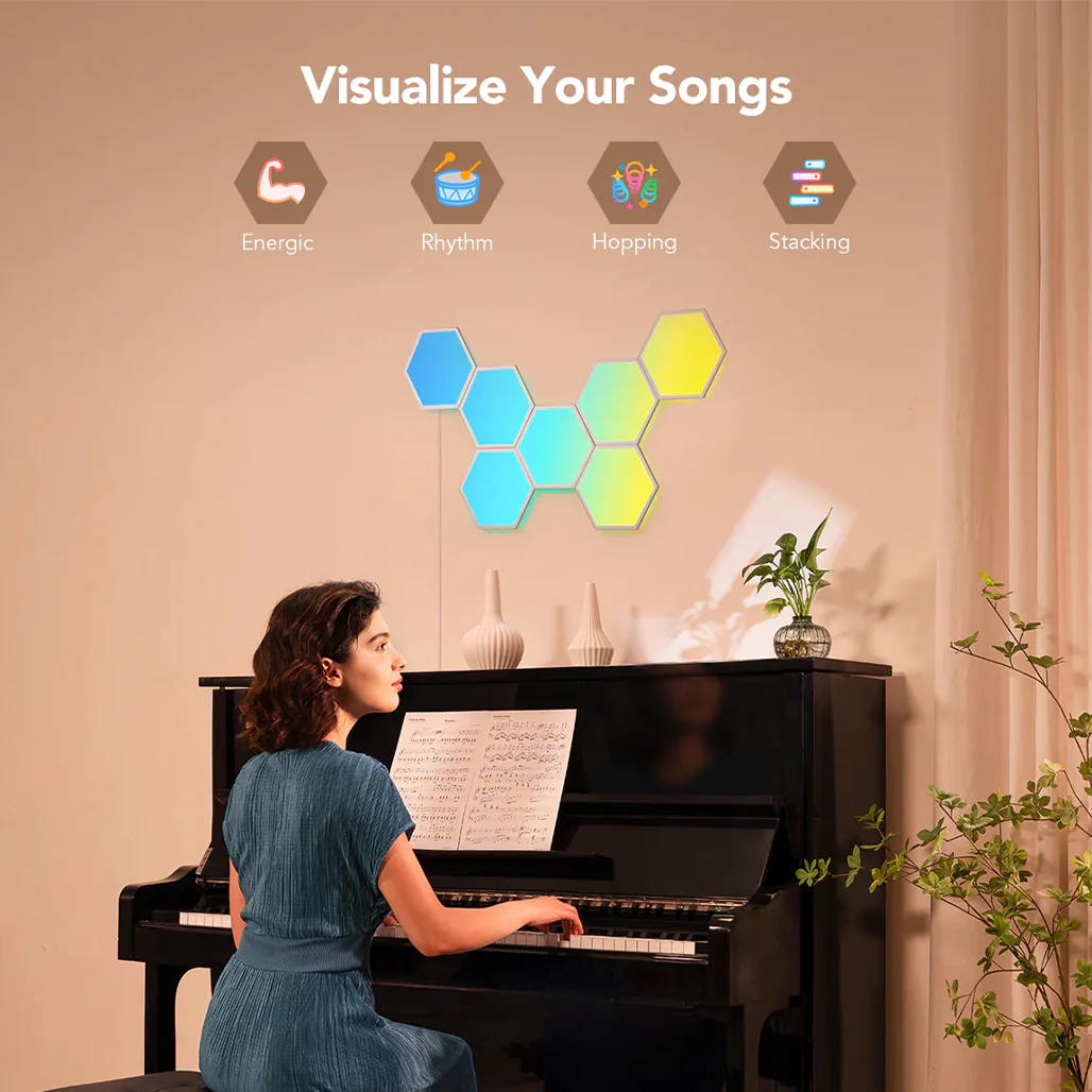 Govee Glide Hexagon Light Panels H6061 - Image 5
