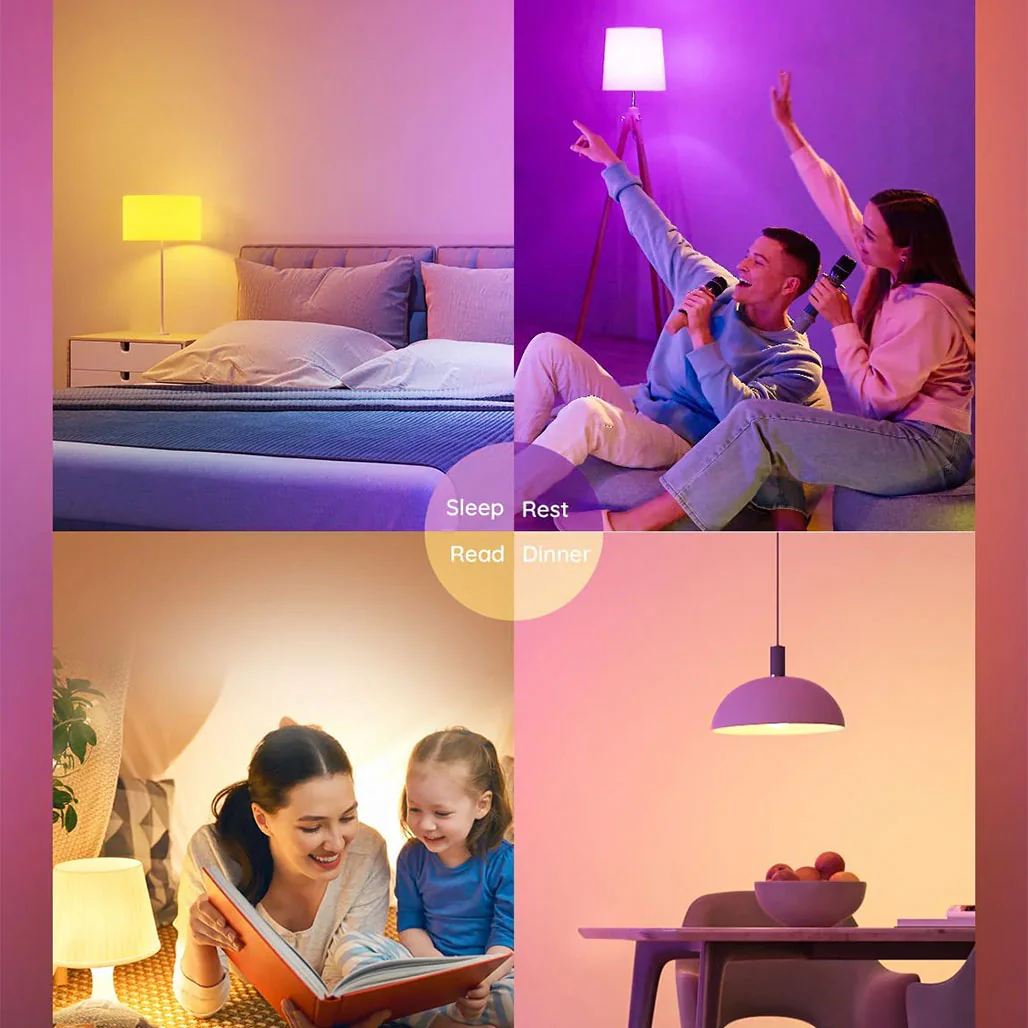 Govee RGBWW Smart LED Bulb (4 Pack) - App & Voice-Controlled, Music Sync, DIY & Group Control - Image 3