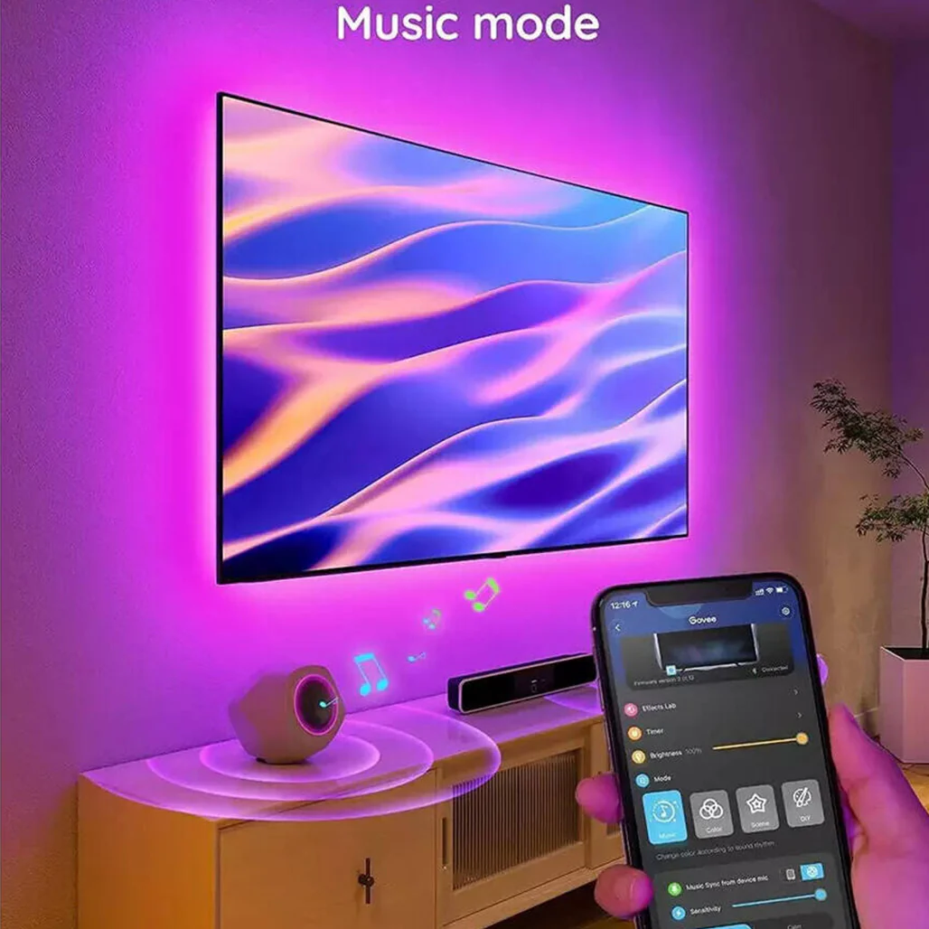 Govee Smart LED TV Backlight 46-60" – RGB Light Strip - H61780A1 - Image 5