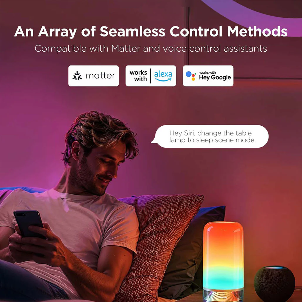 Govee Table Lamp 2 - RGBICWW Smart Lighting with DIY, Music Sync, and Voice Control - Image 3