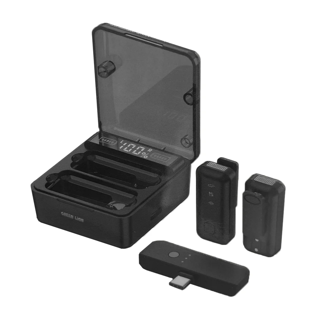 Green Lion 2-in-1 Digital Display Microphone for Type-C Devices