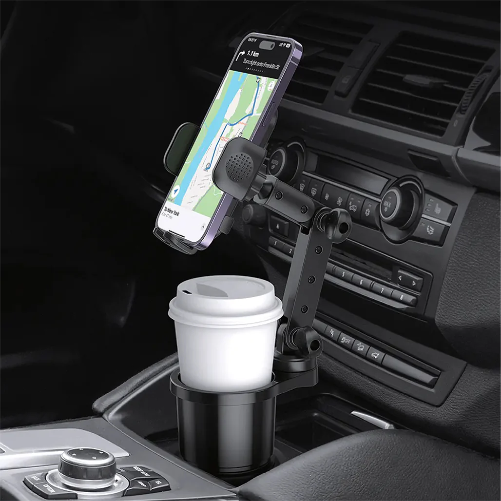 Green Lion 2-In-1 FlexGrip Car Cup Holder & Phone Mount - Image 6