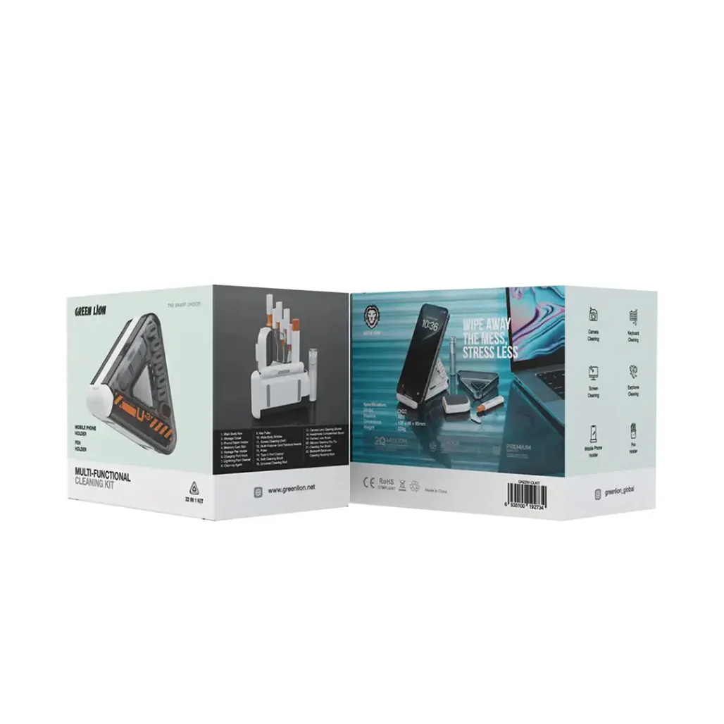 Green Lion 22-in-1 Multi-Functional Cleaning Kit - All-in-One Device Cleaner for Electronics - White - Image 3